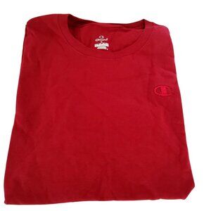 Champion Mens Crew Neck Short Sleeve T-Shirt Cardinal -Large